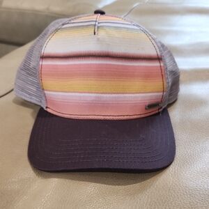 Prana Unisex OS Striped Trucker Hat